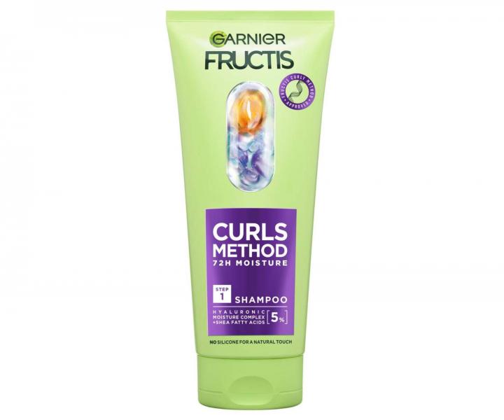 Hydrata�n� �amp�n pre such� vlnit� a ku�erav� vlasy Garnier Fructis Method For Curls Step 1 Shampoo - 200 ml