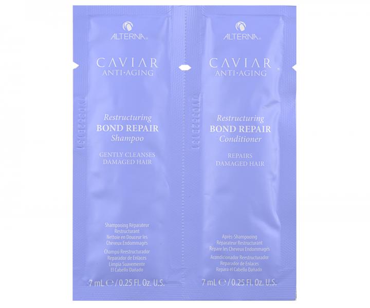 ampn a kondicionr pre pokoden vlasy Alterna Caviar Bond Repair - 2 x 7 ml