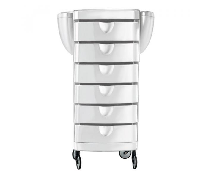 Kadern�cky pracovn� voz�k Ceriotti Duo, 6 z�suviek - biely