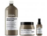 Sada pre po�koden� vlasy Lor�al Professionnel Serie Expert Absolut Repair Molecular + pr�pravn� starostlivos� 100 ml zadarmo