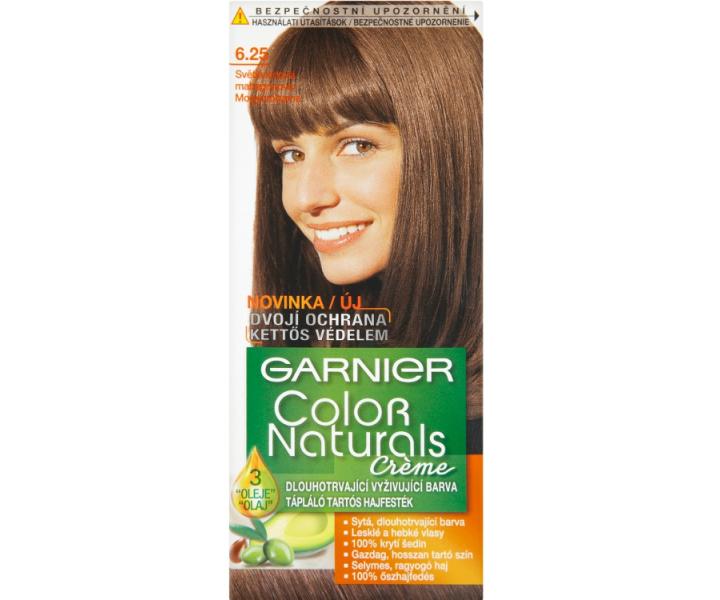 Permanentn farba Garnier Color Naturals 6.25 svetl adov mahagnov