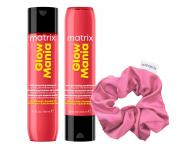 Sada na ochranu a �iariv� lesk matn�ch farben�ch vlasov Matrix Glow Mania + l�tkov� gumi�ka zadarmo