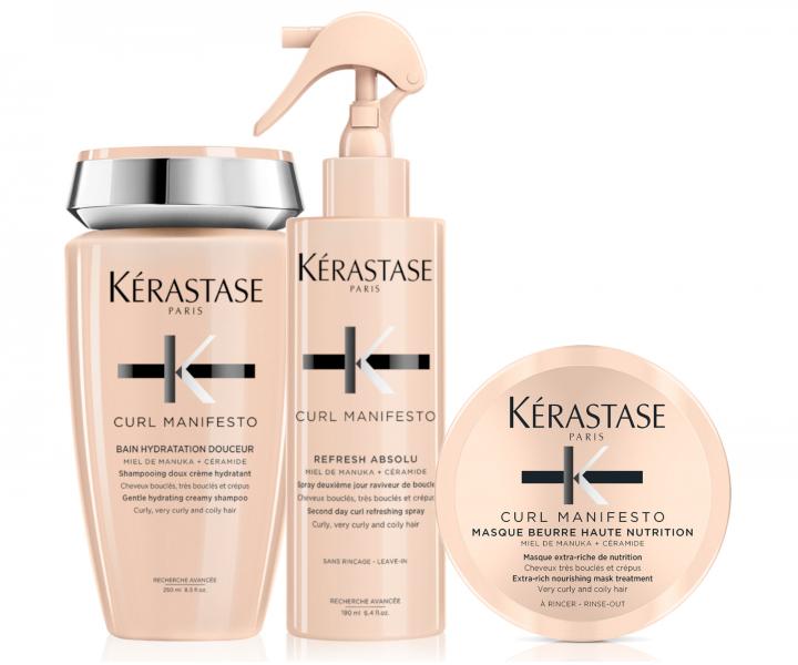 Sada pre vlnit a kuerav vlasy Krastase Curl Manifesto + maska 75 ml zadarmo