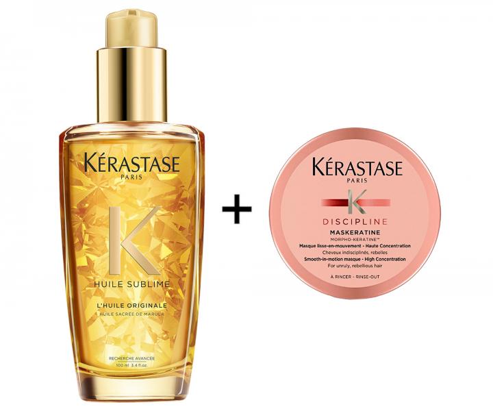 Olej pre vetky typy vlasov Krastase Elixir Ultime - 100 ml + maska Krastase 75 ml zadarmo