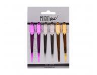 Kovov spona do vlasov Eurostil Professional - 9 cm, farebn - 6 ks