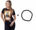 Tričko Crazy Scissors Mona Lisa - čierne, S - tričko + náramok