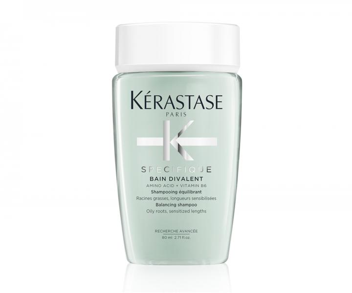 Sada pre mastné korienky a scitlivené dĺžky Kérastase Divalent + upokojujúci šampón 80 ml zadarmo