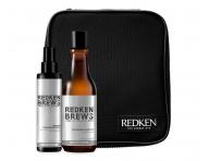 Sada pre objem vlasov pre mu�ov Redken Brews Thickening - �amp�n + sprej + ta�ti�ka zadarmo