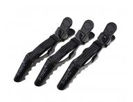 Klipsy do vlasov Sibel Gator - 14 cm, ierne, 3 ks