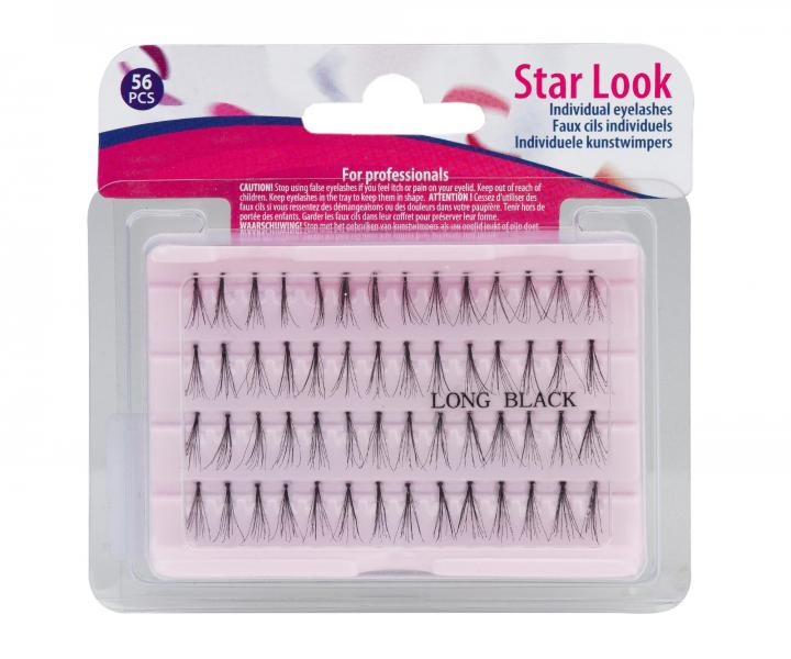 Umel trsov riasy Sibel Star Look Individual Eyelashes - vekos L, 56 ks