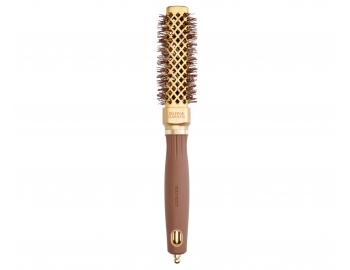 tvorhrann fkacia kefa na vlasy Olivia Garden Expert Blowout Straight Gold & Brown - 20 mm