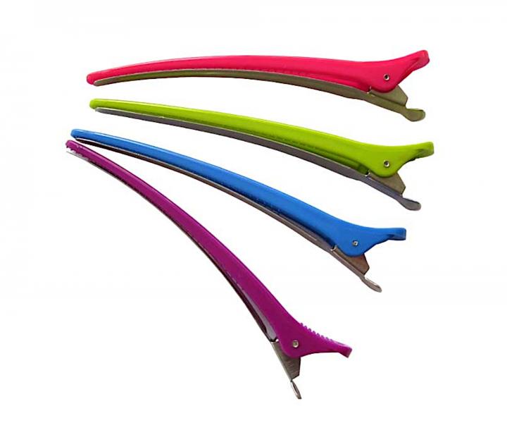 Klipsy do vlasov Duko 2439 - 13,8 cm, nerez/plast, 4 ks