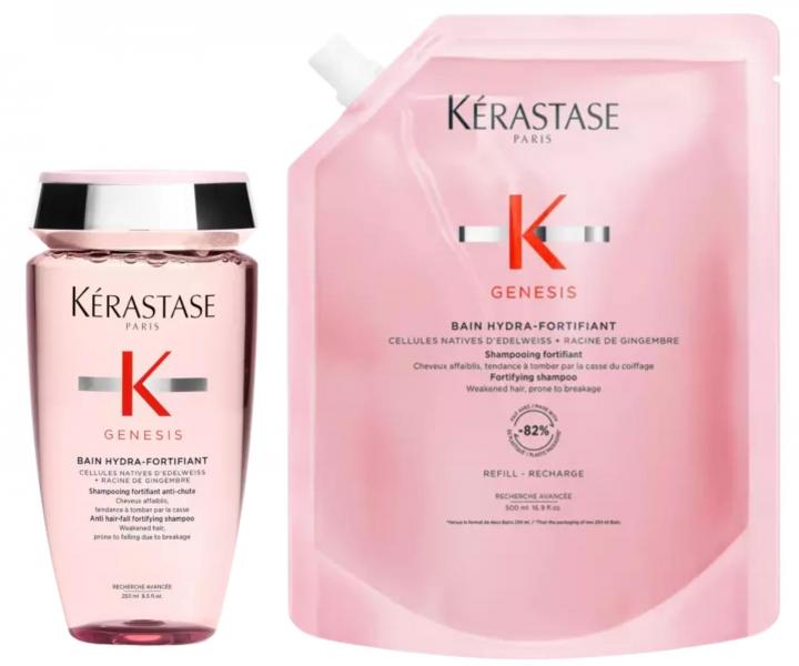 Posil�uj�ci �amp�n pre vlasy so sklonom k padaniu K�rastase Genesis Bain Hydra-Fortifiant - 250 ml + n�hradn� n�pl
