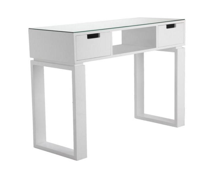 Manikrny stolk Hairway s priestorom pre UV-lampu - biely