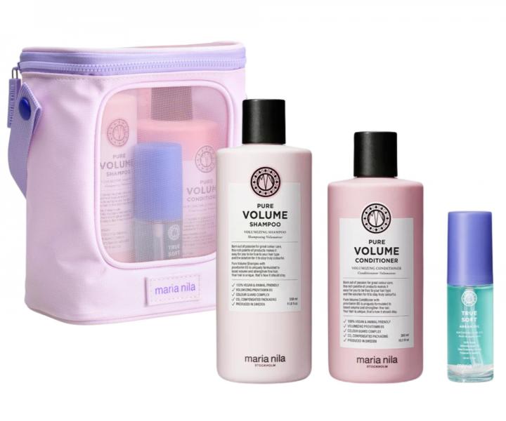 Darekov sada pre objem jemnch vlasov Maria Nila Pure Volume + kozmetick taka zadarmo