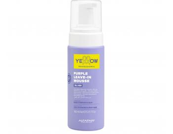 Bezoplachov� fialov� pena pre neutraliz�ciu �lt�ch t�nov Yellow Professional Silver Purple Leave-In Mouse - 160 ml