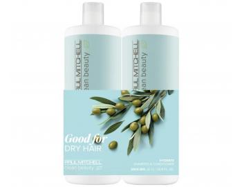 Sada pre such vlasy Paul Mitchell Clean Beauty Hydrate Save Big Duo