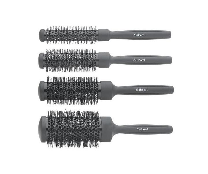 Sada okrhlych kief s nylonovmi tetinami Sibel, ierna