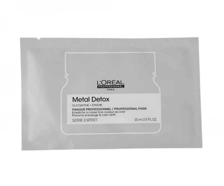 Maska pre farben� a po�koden� vlasy Lor�al Professionnel Serie Expert Metal Detox - 15 ml (bonus)
