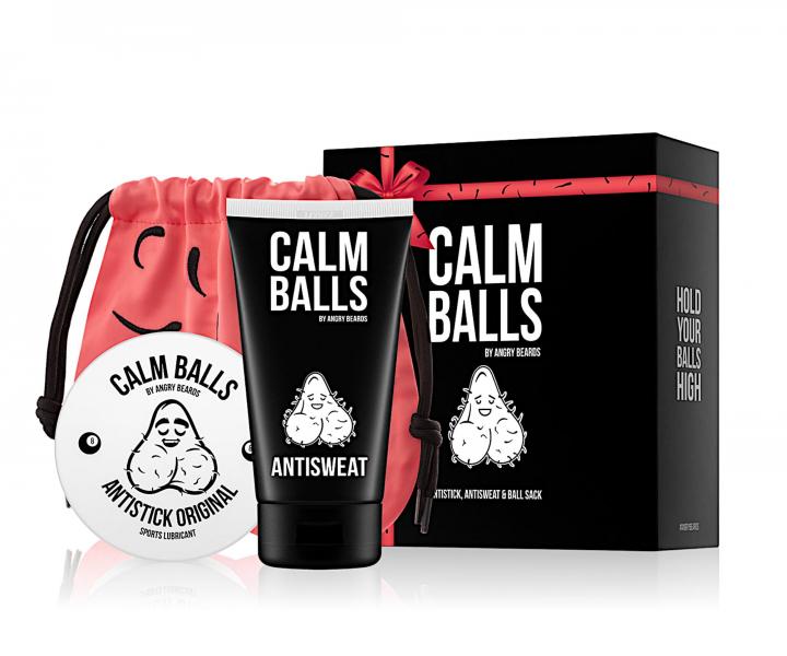 Darekov sada komplexnej starostlivosti o intmne partie pre muov Angry Beards Calm Balls