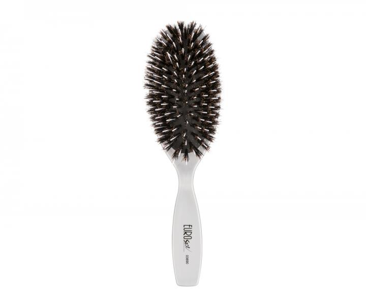 Kefa na vlasy s diviami a nylonovmi tetinami Eurostil Professional - strieborn, 6,2 x 22,1 cm