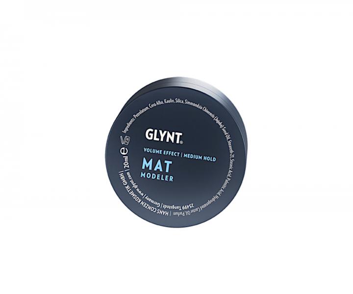 Matujci stylingov vosk so strednou fixciou pre objem vlasov Glynt Mat Modeler - 20 ml