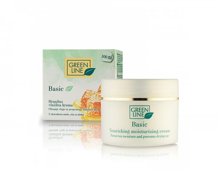 V��ivn� hydrata�n� 24-hodinov� ple�ov� kr�m Green Line Basic - 100 ml