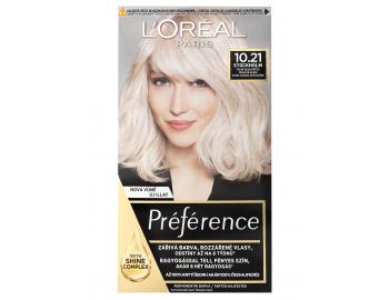 Permanentná farba Loréal Préférence 10.21 veľmi veľmi svetlá perlová blond
