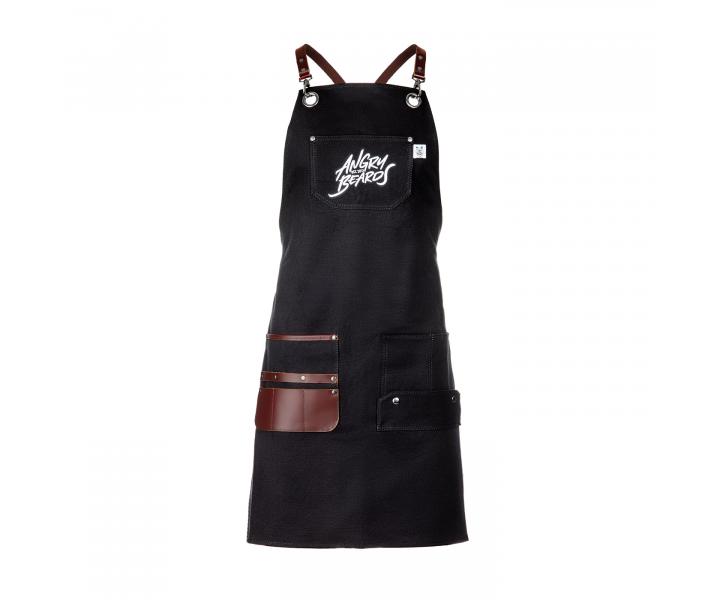 Kadern�cka z�stera Angry Beards Barber Apron - �ierna