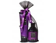 Darekov sada ampnu a masky pre melrovan vlasy Black Platinum Absolute Blonde
