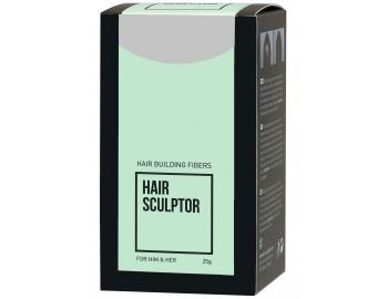 Púder pre zakrytie rednúcich vlasov Sibel Hair Building Fibers - sivá, 25 g