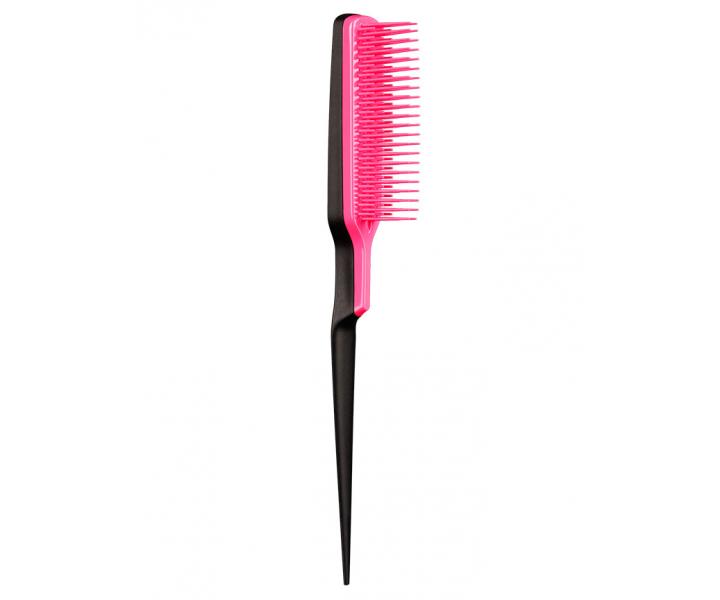 Tuprovac kefa na vlasy Tangle Teezer Back combing - Pink Embrace, ierna/ruov