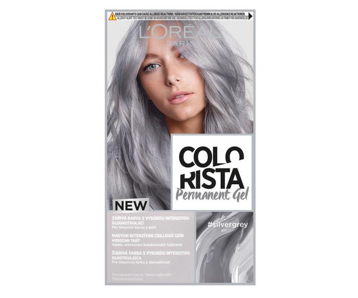 Permanentn farba na vlasy Loral Colorist Permanent Gel Silver Grey - strieborn