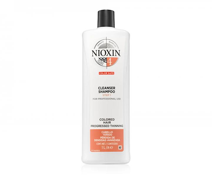 ampn pre silne rednce farben vlasy Nioxin System 4 Cleanser Shampoo - 1000 ml