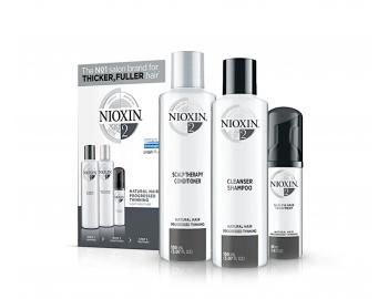 Sada pre silne rednúce prírodné vlasy Nioxin System 2 Trial Kit No.2