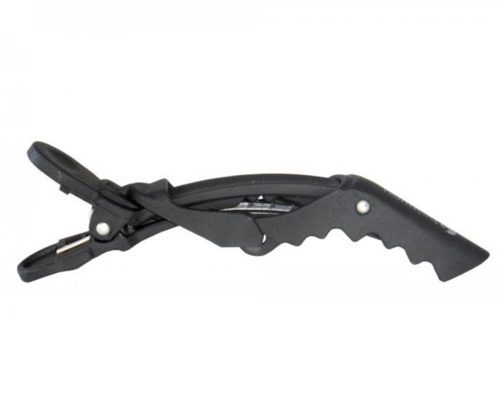 Gumov� pru�n� klipsy do vlasov Hairway - 11,5 cm, �ierne - 6 ks