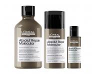 Sada pre po�koden� vlasy Lor�al Professionnel Absolut Repair Molecular + s�rum 75 ml zadarmo