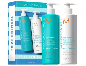 Dar�ekov� sada na uhladenie krepat�ch vlasov Moroccanoil Frizz Control Duo - 2 x 500 ml
