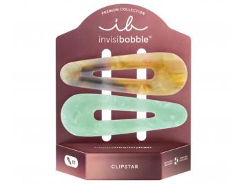Ozdobn� klipsy do vlasov Invisibobble Clipstar Premium Rainbow Carousel - 2 ks