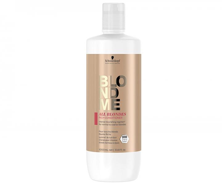 Bohat� kondicion�r pre blond vlasy Schwarzkopf Professional BlondMe All Blondes Rich - 1000 ml