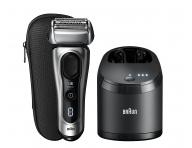Planetov holiaci strojek s nabjacou a istiacou stanicou Braun Series 8 8467cc - strieborn