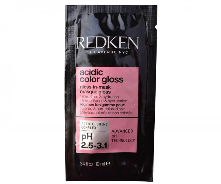 Rozjasujca hydratan maska pre farben vlasy Redken Acidic Color Gloss Gloss-In-Mask - 10 ml (bonus)