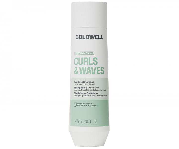 Hydrata�n� �amp�n pre vlnit� a ku�erav� vlasy Goldwell Dualsenses Curls & Waves Bundling Shampoo - 250 ml