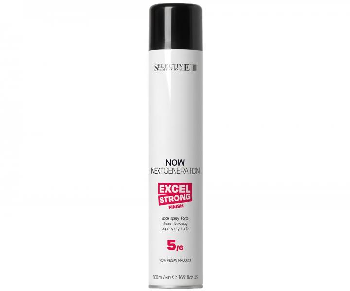 Lak na vlasy so silnou fix�ciou Selective Professional Now Next Generation Excel Strong Finish - 500 ml
