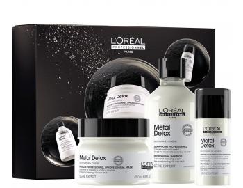 Dar�ekov� sada pre farben� a po�koden� vlasy Lor�al Professionnel Serie Expert Metal Detox Trio