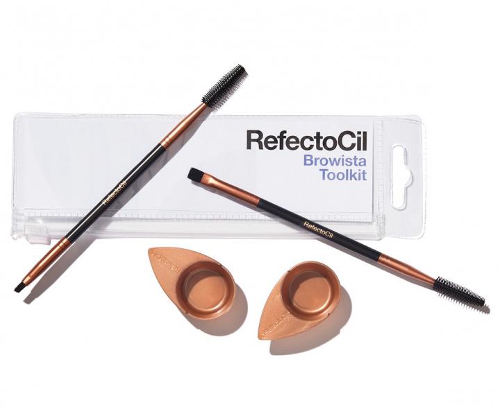 Sada na mieanie a aplikciu farby na riasy a oboie RefectoCil Browista