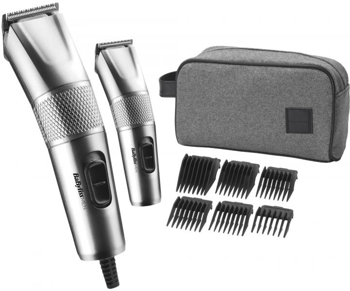 Set klasick�ho a kont�rovac�ho stroj�eka BaByliss Steel Edition 7755PE - strieborn�