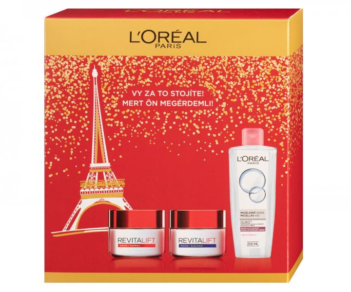 Dar�ekov� sada Lor�al Paris Revitalift - denn� kr�m 50 ml + no�n� kr�m 50 ml + micel�rna voda 200 ml