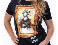 Triko s krtkym rukvom Crazy Scissors Mona Lisa - ierne, XS