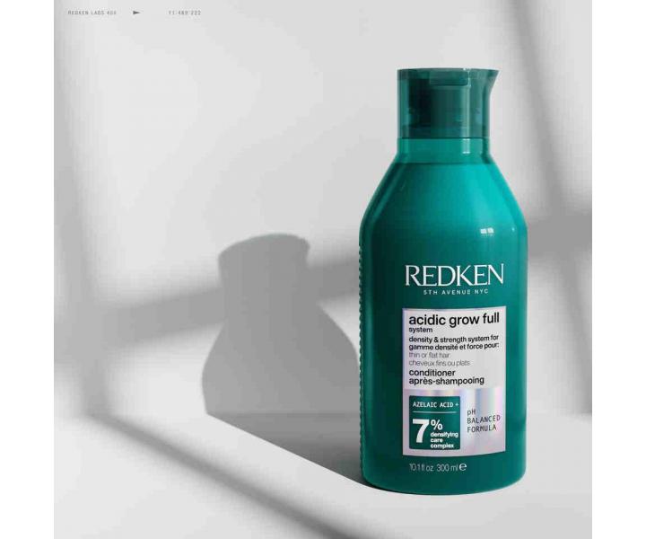 Rad pre objem a hustotu jemn�ch, z�ahnut�ch a norm�lnych vlasov Redken Acidic Grow Full System